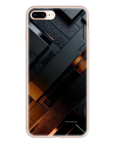 Чохол для iPhone 8 Plus з картинкою «Чорні геометричні блоки» Чохол для iPhone 8 Plus з картинкою «Чорні геометричні блоки»