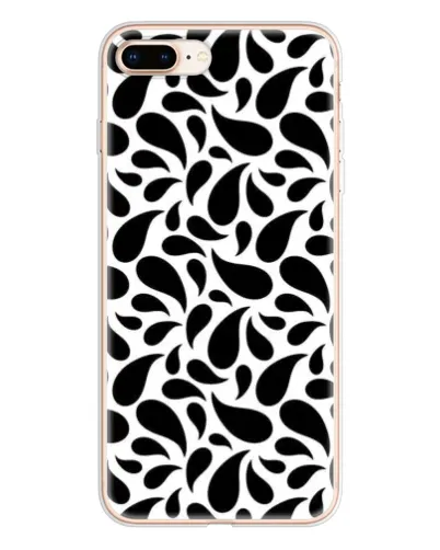 Чохол для iPhone 8 Plus з картинкою «Контрастні чорні краплі» Чохол для iPhone 8 Plus з картинкою «Контрастні чорні краплі»