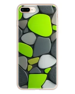 Чохол для iPhone 8 Plus з картинкою «Яскрава неонова галька»