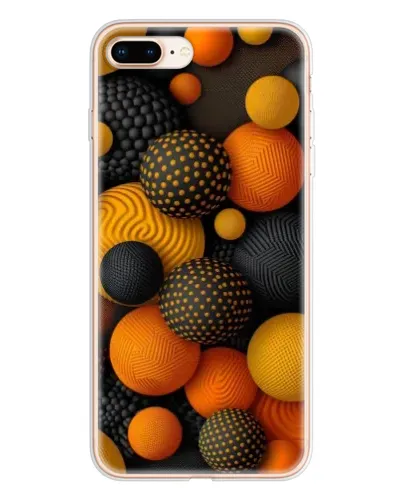Чохол для iPhone 8 Plus з картинкою «Об'ємні помаранчеві сфери» Чохол для iPhone 8 Plus з картинкою «Об'ємні помаранчеві сфери»