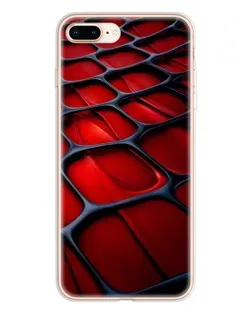 Чохол для iPhone 8 Plus з картинкою «Червона глянцева сітка»