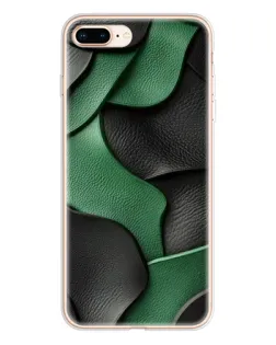 Чохол для iPhone 8 Plus з картинкою «Зелені шкіряні хвилі»