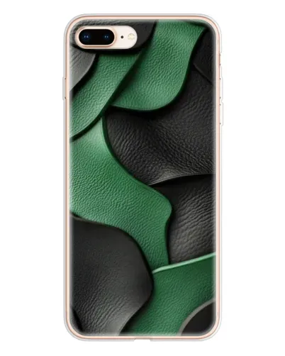 Чохол для iPhone 8 Plus з картинкою «Зелені шкіряні хвилі» Чохол для iPhone 8 Plus з картинкою «Зелені шкіряні хвилі»