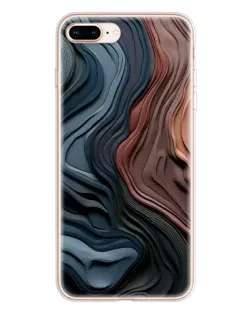 Чохол для iPhone 8 Plus з картинкою «Кольорові хвилі каньйону»