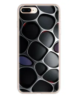 Чохол для iPhone 8 Plus з картинкою «Об'ємна темна решітка»