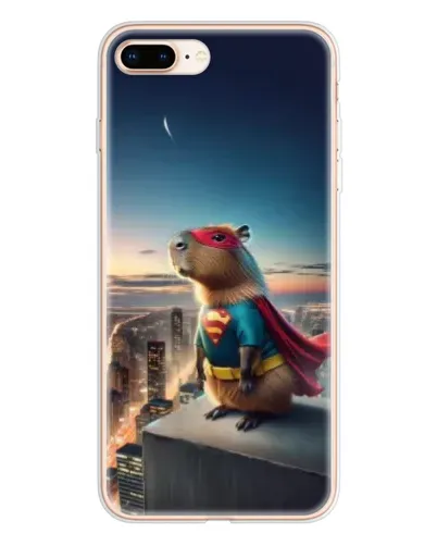 Чохол для iPhone 8 Plus з картинкою «Капі-мен супергерой» Чохол для iPhone 8 Plus з картинкою «Капі-мен супергерой»
