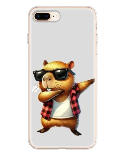 Чохол для iPhone 8 Plus з картинкою «Капібара репер даб» Чохол для iPhone 8 Plus з картинкою «Капібара репер даб»