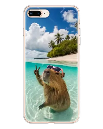 Чохол для iPhone 8 Plus з картинкою «Капібара на морі» Чохол для iPhone 8 Plus з картинкою «Капібара на морі»