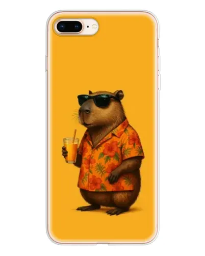 Чохол для iPhone 8 Plus з картинкою «Капібара на відпочинку» Чохол для iPhone 8 Plus з картинкою «Капібара на відпочинку»