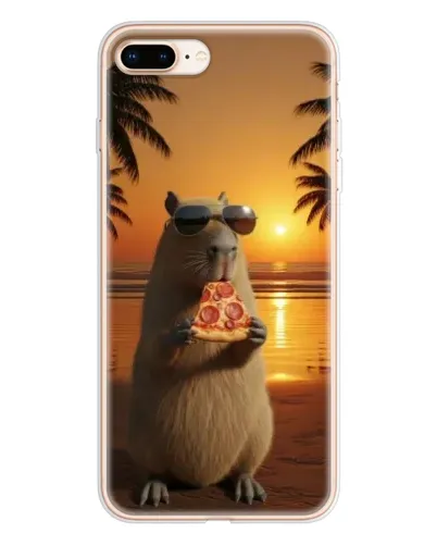 Чохол для iPhone 8 Plus з картинкою «Капібара з піцою» Чохол для iPhone 8 Plus з картинкою «Капібара з піцою»
