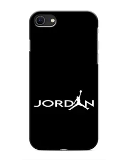 Чохол для iPhone SE (2020) з картинкою «Jordan White Logo»
