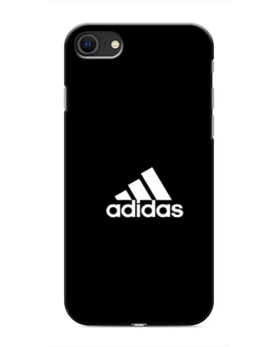 Чохол для iPhone SE (2020) з картинкою «Чорна класика Adidas»