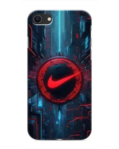 Чохол для iPhone SE (2020) з картинкою «Техногенний стиль Nike»