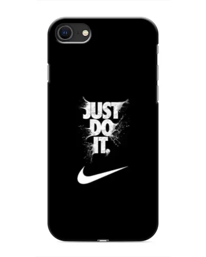 Чохол для iPhone SE (2020) з картинкою «Текстовий принт Nike»
