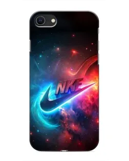 Чохол для iPhone SE (2020) з картинкою «Вогняний логотип Nike»