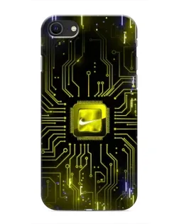 Чохол для iPhone SE (2020) з картинкою «Nike — золота іскра»