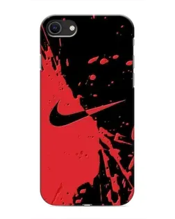Чохол для iPhone SE (2020) з картинкою «Червоні бризки Nike» Чохол для iPhone SE (2020) з картинкою «Червоні бризки Nike»