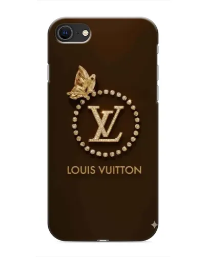 Чохол для iPhone SE (2020) з картинкою «LV — золота печатка»