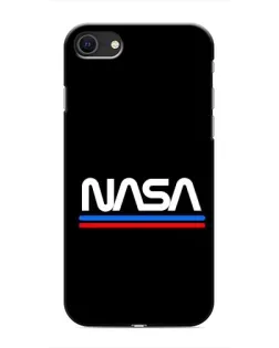 Чохол для iPhone SE (2020) з картинкою «NASA — класика Red Blue»