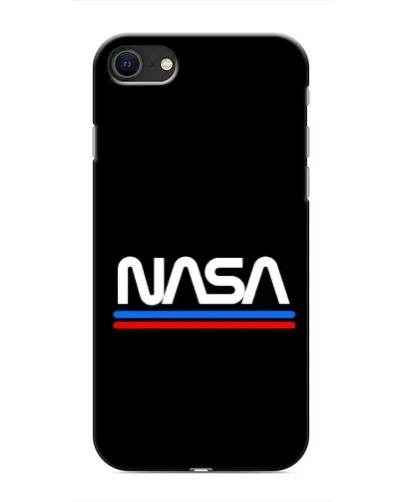 Чохол для iPhone SE (2020) з картинкою «NASA — класика Red Blue»