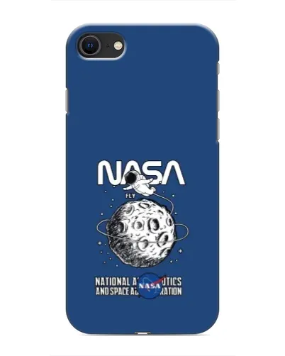 Чохол для iPhone SE (2020) з картинкою «NASA — місячна місія»
