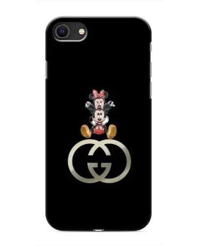 Чохол для iPhone SE (2020) з картинкою «Мінні Маус на лого»