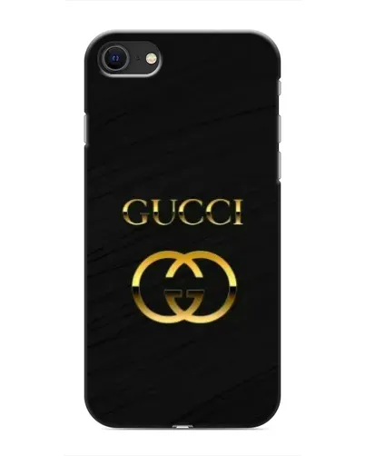 Чохол для iPhone SE (2020) з картинкою «Золотий логотип Gucci»