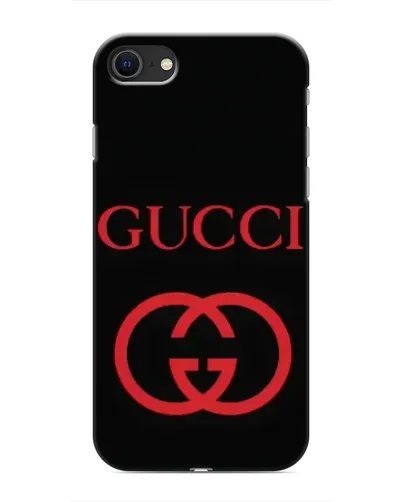 Чохол для iPhone SE (2020) з картинкою «Gucci — червоний логотип»