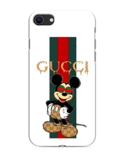 Чохол для iPhone SE (2020) з картинкою «Міккі Маус Gucci — смуги»