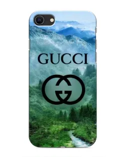 Чохол для iPhone SE (2020) з картинкою «Gucci — гірський пейзаж»