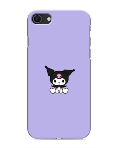 Чохол для iPhone SE (2020) з картинкою «Kuromi — фіолетовий мінімалізм»