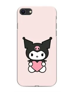 Чехол для iPhone SE (2020) с картинкой «Kuromi и сердце» Чехол для iPhone SE (2020) с картинкой «Kuromi и сердце»