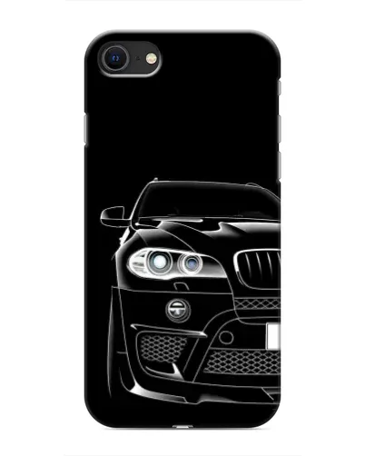 Чохол для iPhone SE (2020) з картинкою «Темний силует BMW»