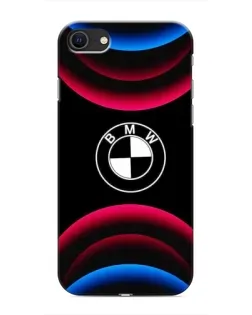 Чохол для iPhone SE (2020) з картинкою «Логотип BMW та неонові дуги»