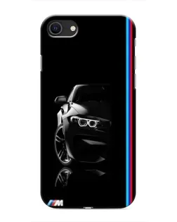 Чохол для iPhone SE (2020) з картинкою «Силует BMW в темряві»