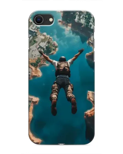 Чохол для iPhone SE (2020) з картинкою «PUBG — вільне падіння»