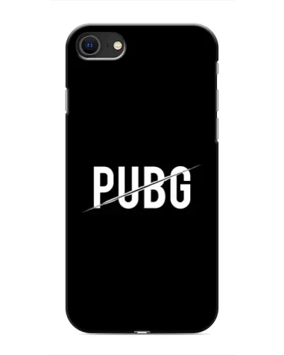 Чохол для iPhone SE (2020) з картинкою «PUBG — білий логотип»