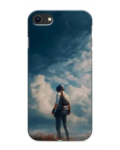 Чохол для iPhone SE (2020) з картинкою «Герой PUBG на скелі»