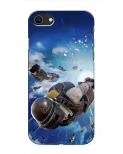 Чохол для iPhone SE (2020) з картинкою «Десант PUBG — стрибок»