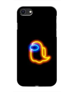 Чохол для iPhone SE (2020) з картинкою «Among Us неонове сяйво»