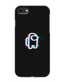 Чохол для iPhone SE (2020) з картинкою «Among Us неон»