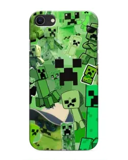 Чохол для iPhone SE (2020) з картинкою «Кріпери Minecraft»