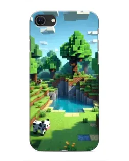 Чохол для iPhone SE (2020) з картинкою «Minecraft літній день»