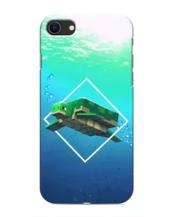 Чохол для iPhone SE (2020) з картинкою «Черепаха Minecraft»