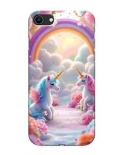 Чохол для iPhone SE (2020) з картинкою «Веселка і єдинороги» Чохол для iPhone SE (2020) з картинкою «Веселка і єдинороги»