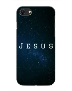 Чехол для iPhone SE (2020) с картинкой «Звездное небо Jesus»