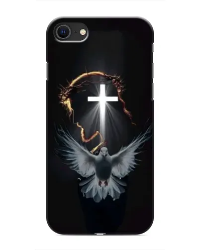 Чехол для iPhone SE (2020) с картинкой «Голубь и Свет»