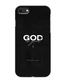 Чехол для iPhone SE (2020) с картинкой «GOD — Бог над всем»
