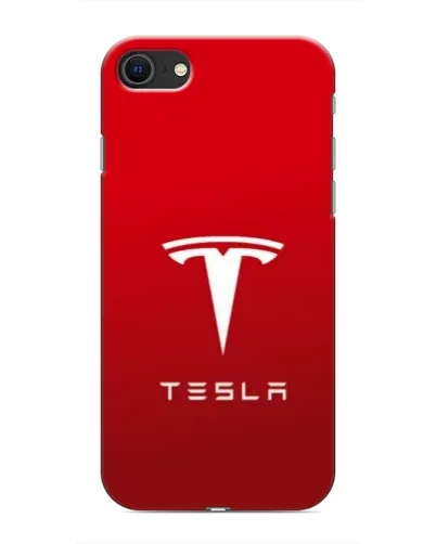 Чохол для iPhone SE (2020) з картинкою «Tesla Red Classic»