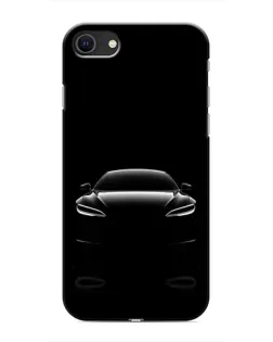 Чохол для iPhone SE (2020) з картинкою «Силует Tesla Night»